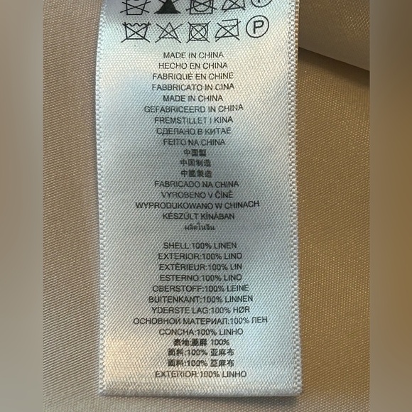 Michael Michael Kors Women's Ruched Sleeve White Linen Blazer Sz 16 - Picture 12 of 14